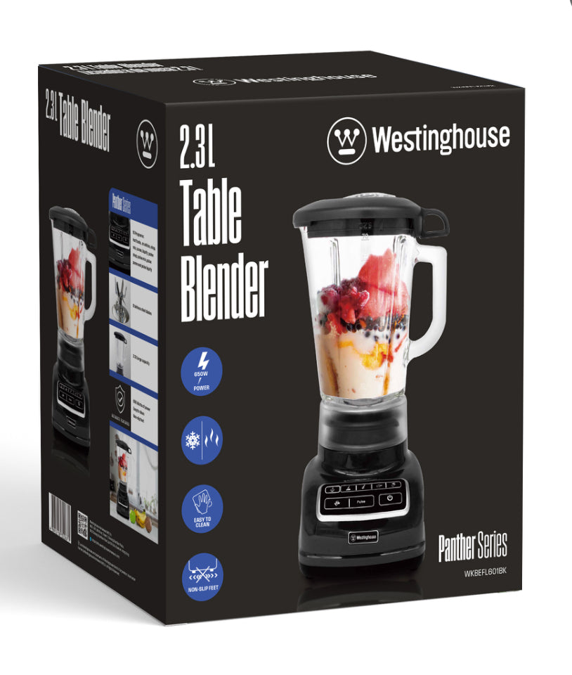 White Westinghouse 2.3 L Table Glass Jar Blender