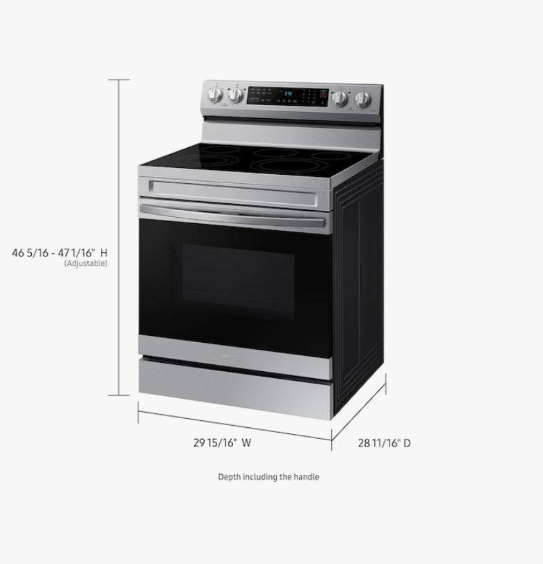 SAMSUNG 6.3 CU FT 30” SMART RANGE STOVE - NE63A6511SS