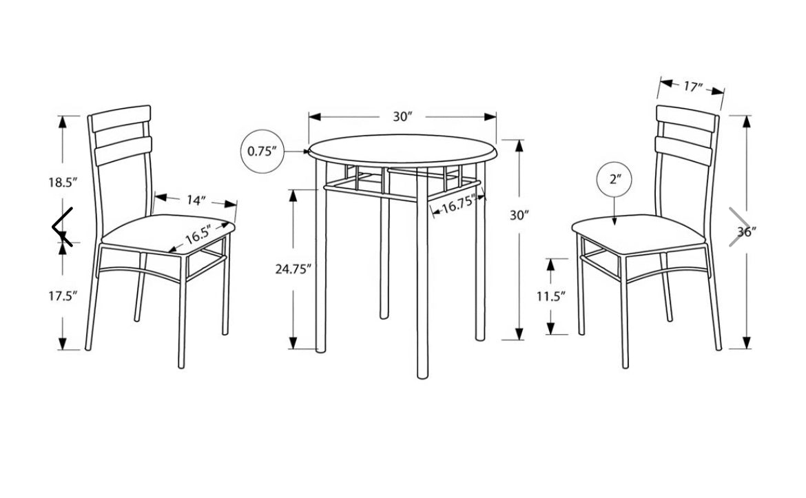 3-pc Dining Set
