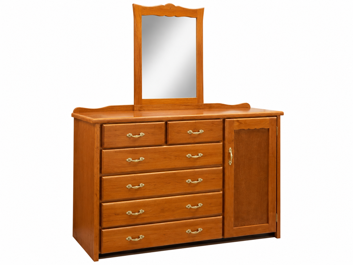 6 Drawer Jumbo COD with Drawers and Mirror