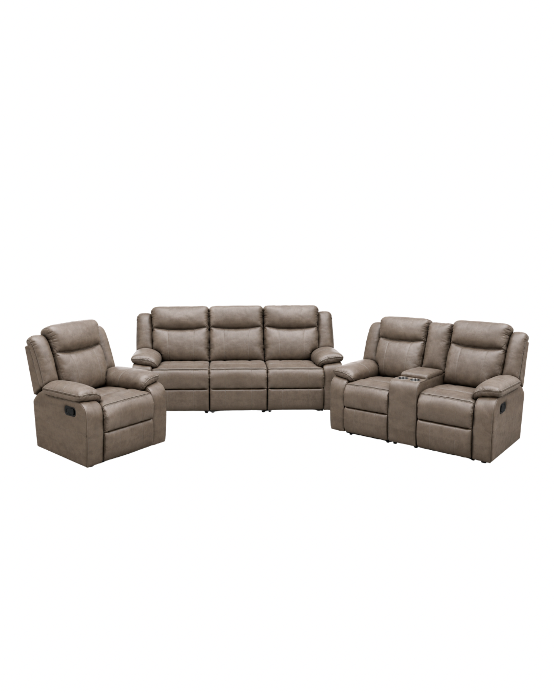 YR2907 - Grey Reclining Living Room Set