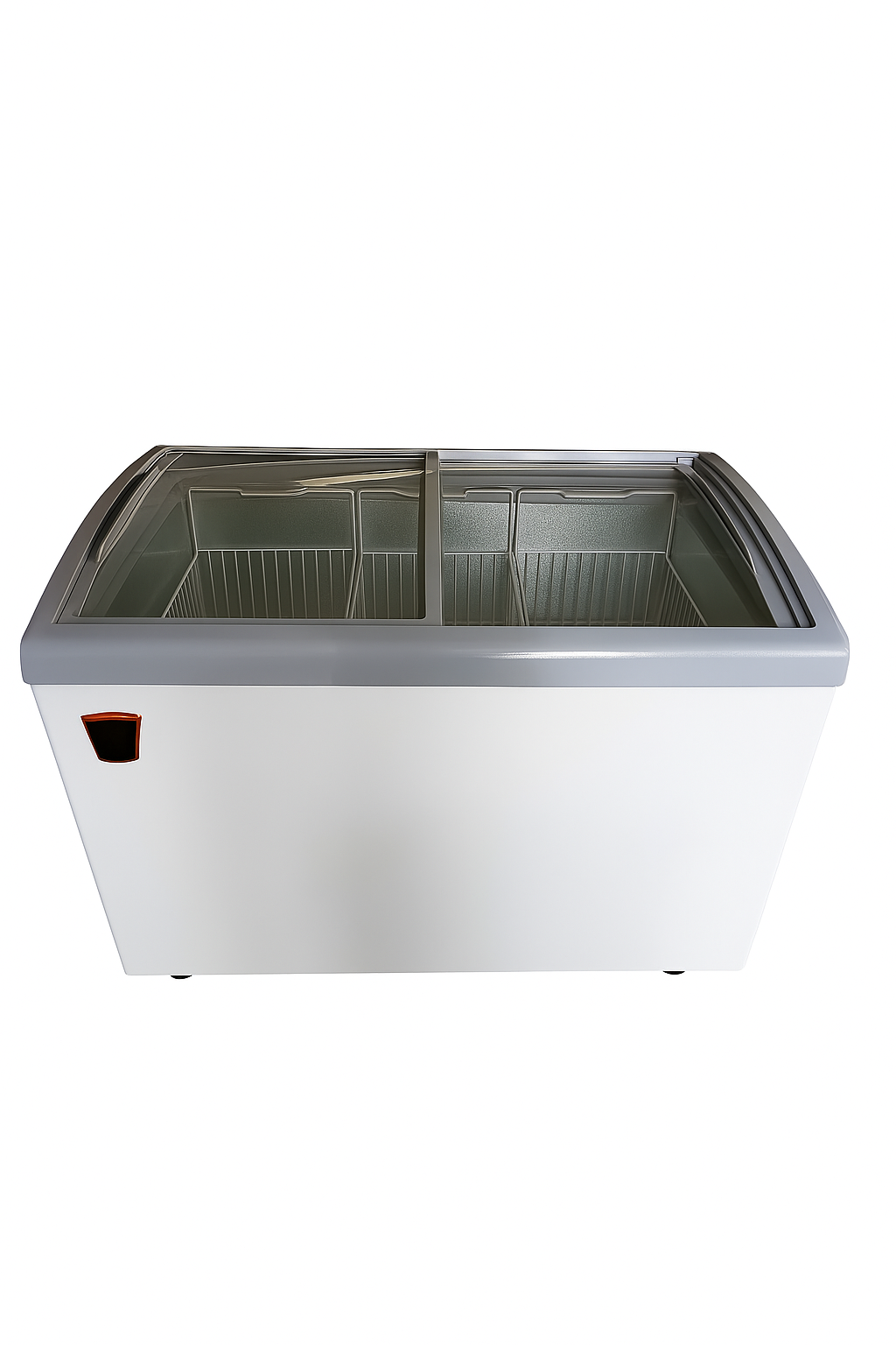 Premium Platinum Edition 8 CU Horizontal Display Glass Chest Freezer