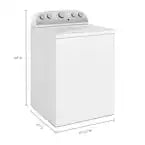 WHIRLPOOL 21KG HIGH EFFICIENCY WHITE TOP LOAD WASHING MACHINE