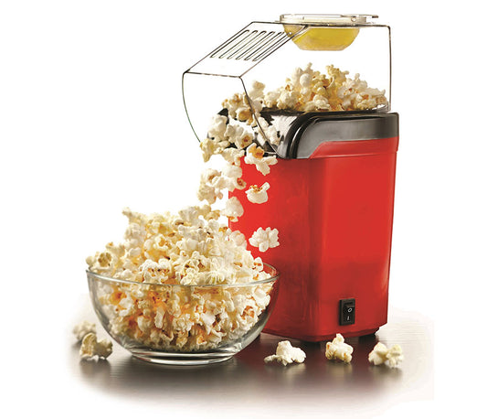 BRENTWOOD RED 8 CUP HOT AIR POPCORN MAKER