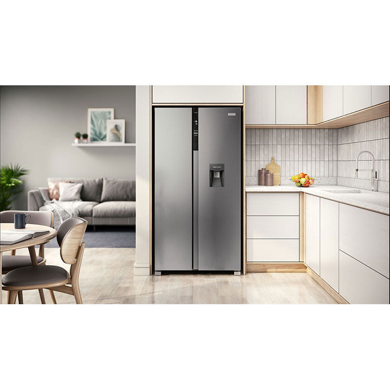 FRIGIDAIRE SIDE BY SIDE FRIDGE WITH DISPENSER