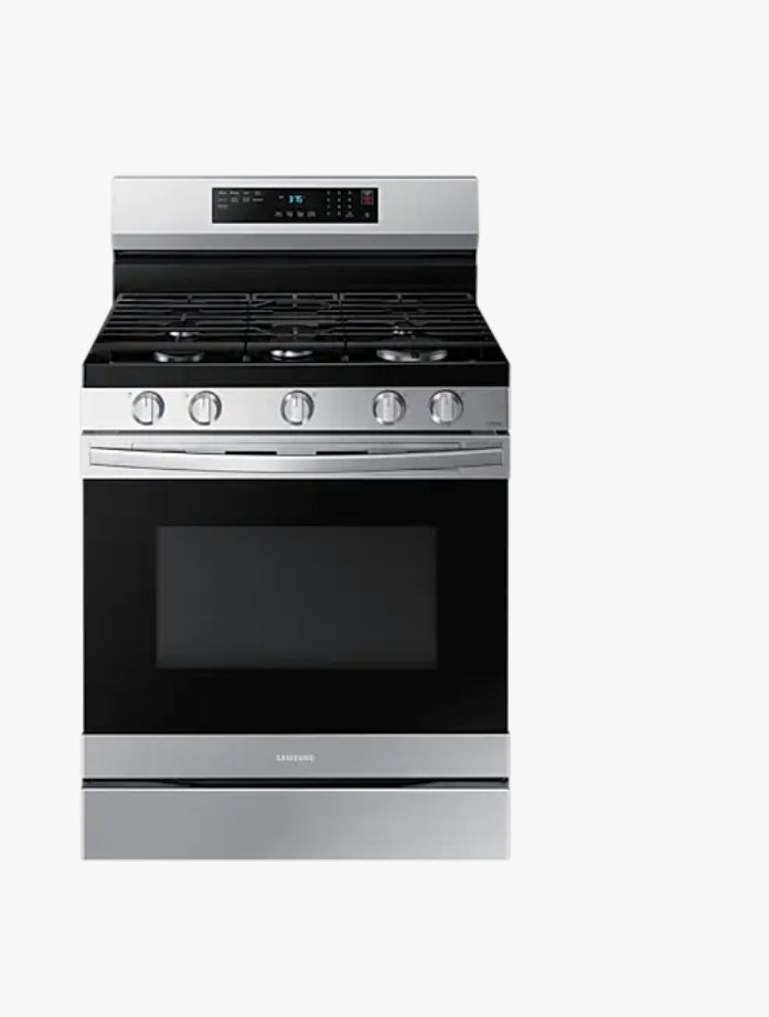 30" 6.0 cu. Ft. Smart Gas Freestanding Fan Convection Range with Air Fry