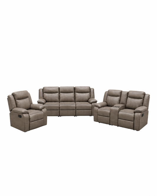 YR2907 - Grey Reclining Living Room Set