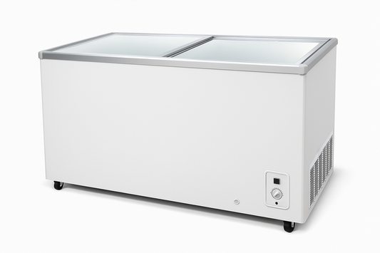 Woods 23 cu Glass Top Chest Freezer