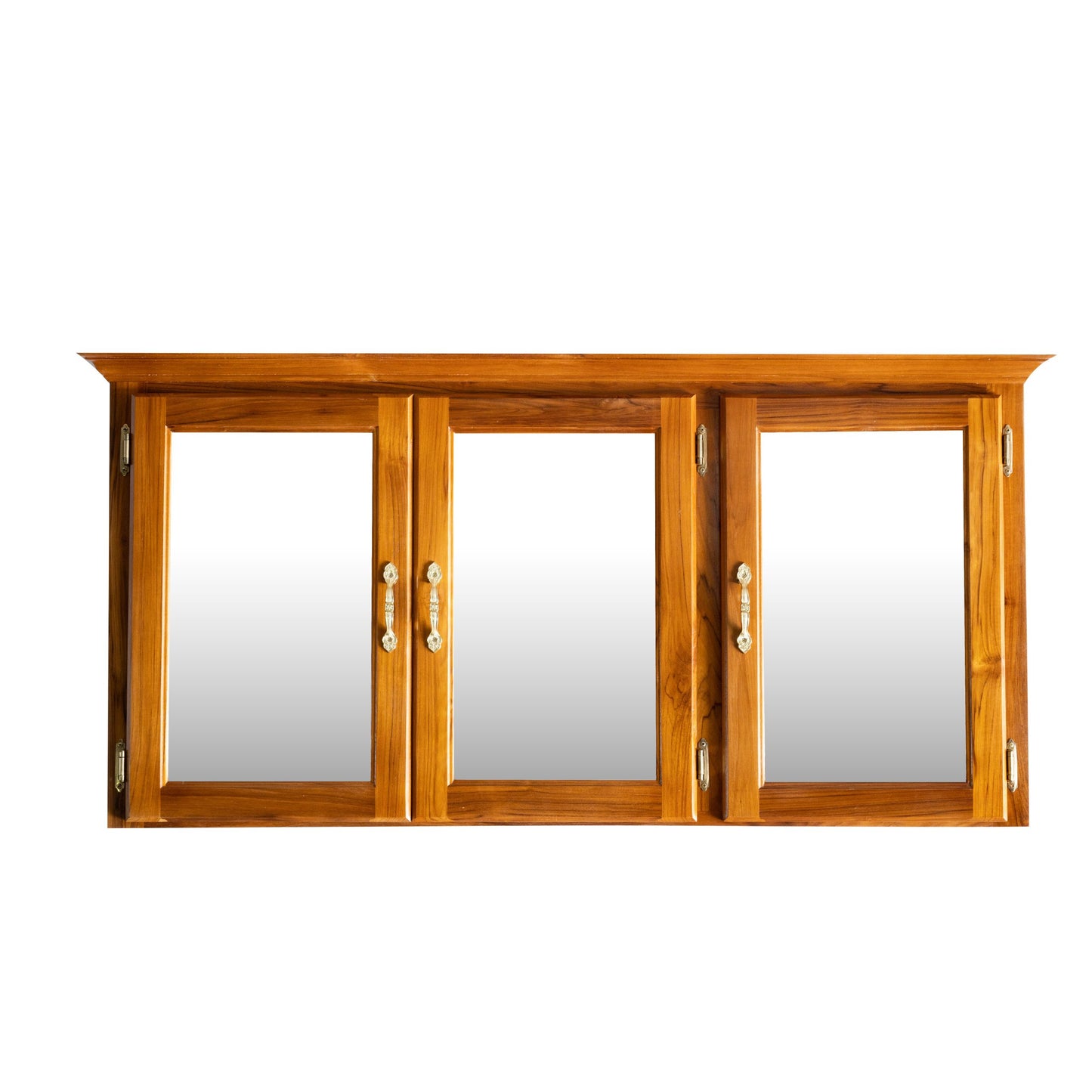 3 DOOR TEAK WALL UNIT