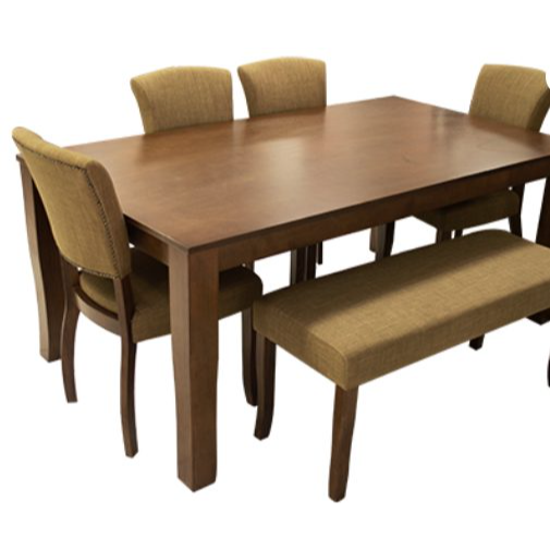 MONTERRY SOLID WOOD 6 PIECE DINING ROOM SET