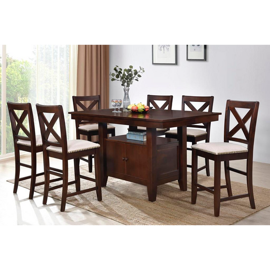 MILAN 7PCS PUB STYLE DINING ROOM SET