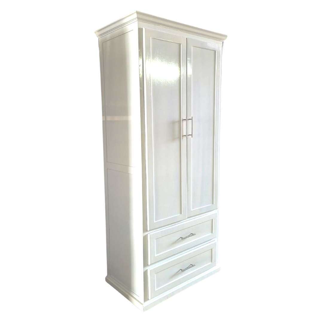 2 DOOR PANTRY WHITE