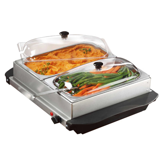 Brentwood 2 pan Buffet Server and Warming Tray