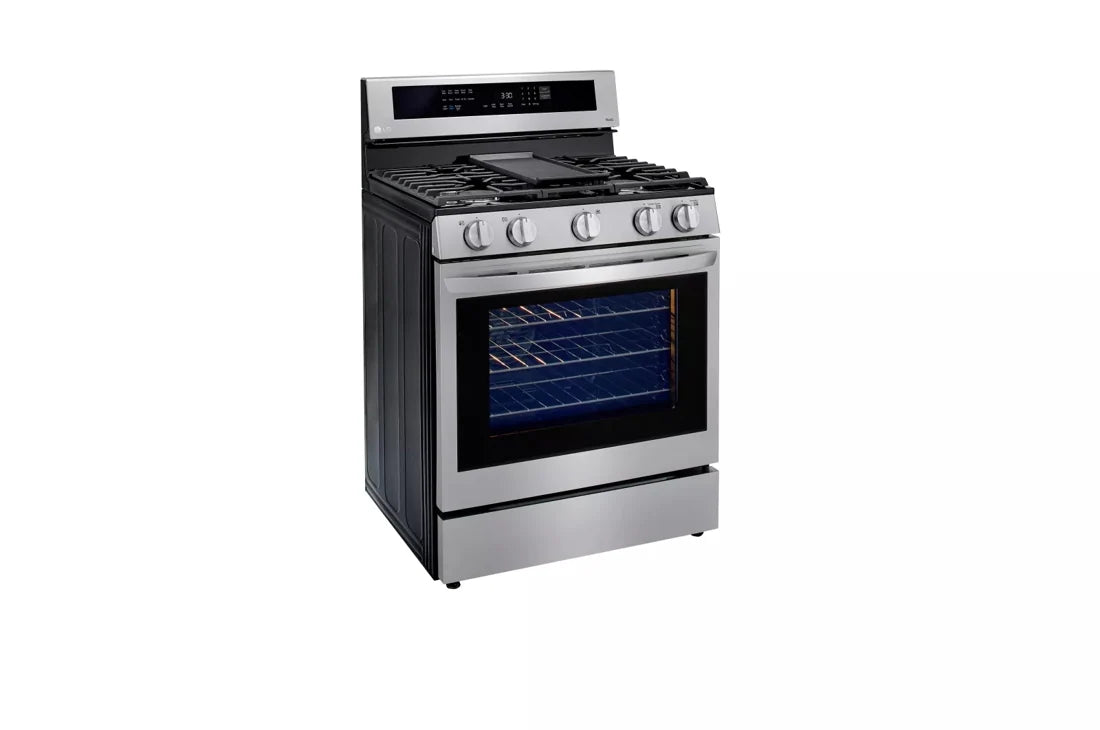 LG 30" INSTAVIEW GAS 5 BURNER STOVE