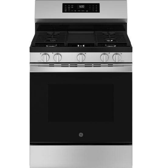 GE 30 INCH GAS STOVE WITH AIR FRYER